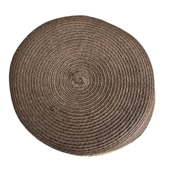 Hats in the Belfry Womens One Size Brown Straw Floral Ribbon Bow main image 4